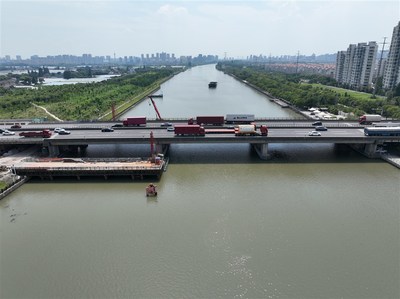 提升沪苏之间交通联系 G15沈海高速新浏河大桥今日开启拓宽改建